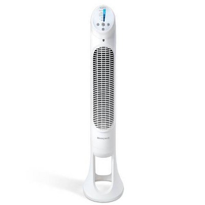 Honeywell QuietSet 5 Speed Oscillating Tower Fan White HYF260W: Standing Floor Fan, Quiet Cooling, Programmable Timer