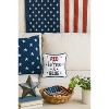 C&F Home 10" x 10" Patriotic Stars Small/Petite Embroidered Funny Humor Accent Pillow - 2 of 2