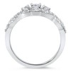 Pompeii3 3/4ct 3-Stone Diamond Infinity Engagement Ring 10K White Gold - 3 of 4