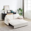 GDFStudio Uriel 65" Modern Convertible Corduroy Upholstered Sofa Bed with 2 Pillows and Side Pockets - 2 of 4