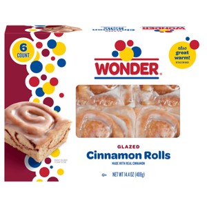 Wonder Glazed Cinnamon Rolls - 14.4oz/6ct - 1 of 4