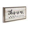 Stupell Industries This Is Us & Our Dog Phrase, 25" x 11" - 3 of 4