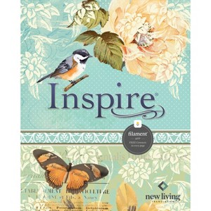 Inspire Bible Nlt, Filament Enabled (Hardcover Leatherlike, Aquamarine) - (Leather Bound) - 1 of 1