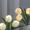 Tulip Night Light with Realistic PU Fake Flower - Potted Plant Table Decoration, Touch-Friendly Ambient Light for Living Room Home - 3 of 4