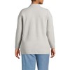 Lands' End Women's Fine Gauge Cotton Button Front Blazer Sweater - 2 of 3