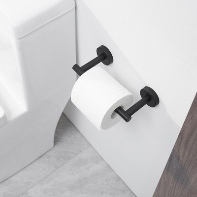 Matte Black Stainless Steel Wall Mounted Toilet Paper Holder