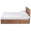 Full Eleni Modern Wood 3 Drawer Platform Storage Bed Walnut/Brown - Baxton Studio - 3 of 4