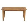 Outdoor Acacia Wood Coffee Table,Modern Patio Coffee Table with Natural Wood Grain,Rectangular Coffee Table for Deck or Garden-Cuddlewood - 3 of 4