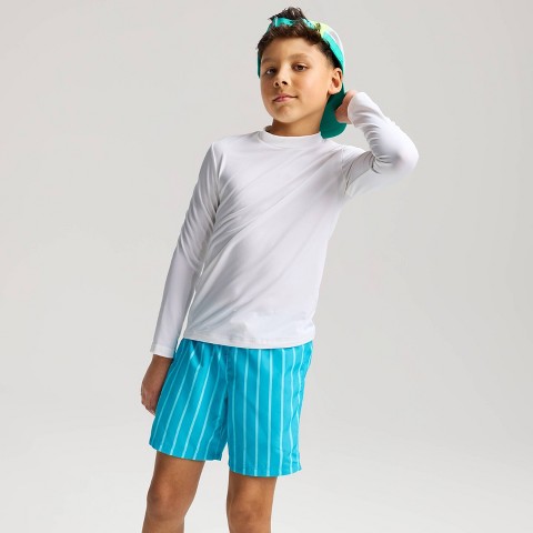 Детские купальники Cat & Jack Boys' Pinstripe Swim Trunks - Cat & Jack™ Blue L