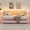 Garvee Twin Daybed with Trundle,Day Bed with LED Lights & Charging Station, Metal Bed Frame with Pull Out Trundle for Living Room, Small Spaces - 4 of 4