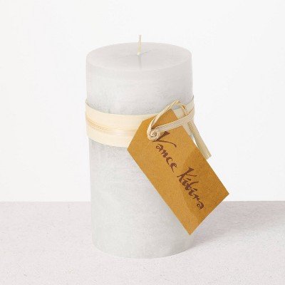 Vance Kitira 6" White Timber Pillar Candle ,Scentless, Clean-Burning, Environmental Friendly
