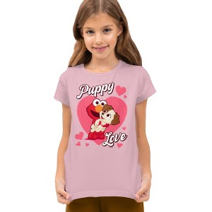 Boys' Short Sleeve Sesame Street Furry Friends Forever Puppy Love T-Shirt - 1 of 4