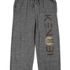 Star Wars Obi-Wan Kenobi Logo Men's Graphite Heather Sleep Pajama Pants - 2 of 4