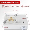 McKay Camping Stove with Carry Case - 11,942 BTU Butane Burner for Hiking & Outdoor Cooking, White - 3 of 4