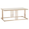 Hogan Coffee Table with Mirror Top Champagne Gold Finish - Inspire Q - 3 of 4