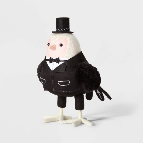 Bootiful Featherly Friends Tuxedo Bird Halloween Decorative ...