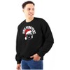 Funny Christmas Bah Humbug Pug Pun Sweatshirt for Men or Women Brisco Brands - 4 of 4