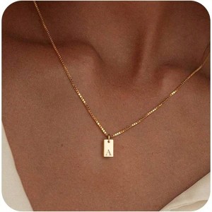 Initial Necklace for Women, Dainty Personalized Name Pendant Exquisite, High-end, Minimalist - 1 of 4