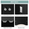 ALEXOUN Corner Bathroom Storage Cabinet with 2 Doors & Adjustable Shelves - Waterproof MDF Board, Space-Saving Design for Bathroom,Small Spaces - 4 of 4
