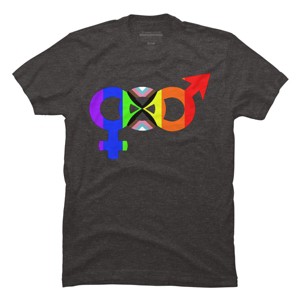 Adult Design By Humans Unified Pride Symbol Rainbow By T-Shirt - 1 of 2