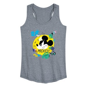 Women's - Disney - Mickey So Cool Graphic Racerback Tank - 1 of 4