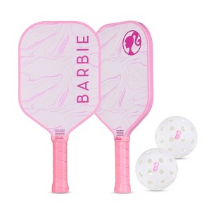 Barbie Pickleball Set 3 Piece Lightweight Paddle with Balls and