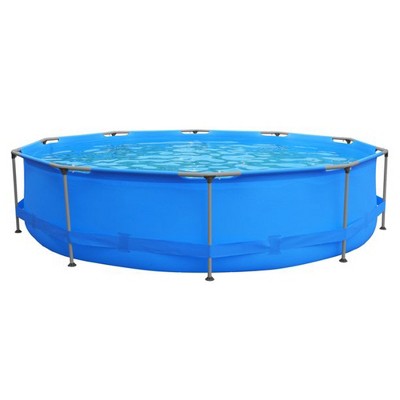 JLeisure Avenli 1,158 Gallon Round Frame Easy Assembly Swimming Pool with Simple Quick Connection Filter Pump & Rust Resisting Frame