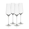 Viski Liminal Crystal Flutes, Ultrathin Clear Drinking Glasses, Thin & Lightweight, Elegant Glassware for Champagne, Wines & Cocktails, 9 oz, Set of 4 - 4 of 4