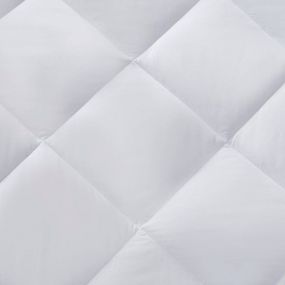 Twin White Waterproof Down Alternative Mattress Pad