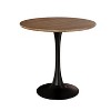 NicBex 31.5" Black Round Dining End Table,Mid-Century Tulip Table Kitchen Dining Table 2-4 People with MDF Table Top and Pedestal Base - 4 of 4