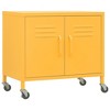 VidaXL Storage Cabinet Mustard Yellow 23.6"x13.8"x22" Steel - 2 of 4