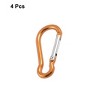 Unique Bargains Aluminum Alloy Spring Loaded Gate Design Carabiner 2" Dia 4 Pcs - 2 of 4