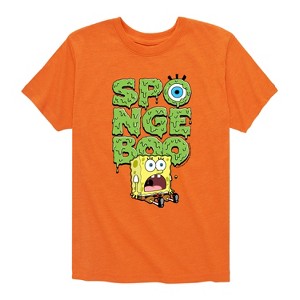 Boys' - SpongeBob SquarePants - Scardey Pants Short Sleeve Graphic T-Shirt - 1 of 4
