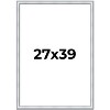 PosterPalooza | Classic Silver Picture Frame - UV Acrylic, Foam Board Backing, Hanging Hardware - 2 of 4