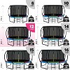 Joyberri Trampoline - ASTM Certified, 8-16ft for kids & adults. Anti-rust, with enclosure net, ladder, LED lights & sprinkler. Safe & fun! - 3 of 4