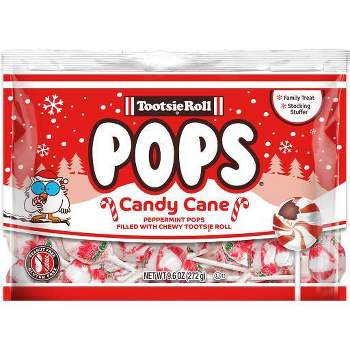 Tootsie Pop Holiday Candy Cane Pops - 9.6oz