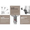 Fire Sense Pro Series Patio Heater with Wheels 50,000 BTU Output Electronic Ignition System Portable Outdoor Propane Heater - Stainless Steel - 4 of 4