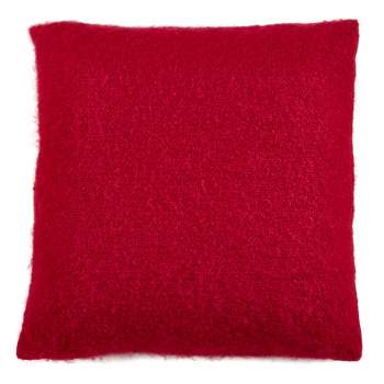 Faux Mohair Throw Pillow Cover - Saro Lifestyle