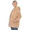Women's Plush Hooded Cardigan with Pockets - White Mark - 2 of 4