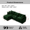 VASIP Chenille Modular Cloud Sectional Sofa - 105" L-Shaped 3-Seater with Ottoman,for Living Room,Beige - 2 of 4