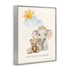 Stupell Industries My Sunshine Elephant & Teddy Framed Giclee Art - 2 of 4