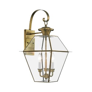 Livex Lighting Westover 3 - Light Wall Light in  Antique Brass - 1 of 2