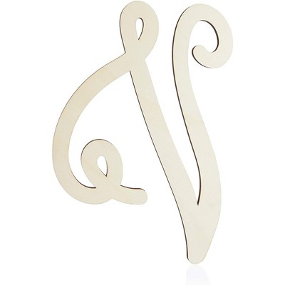 Unfinished Wood Letters, 13" Large Wooden Alphabet Letter for Crafts, Wall Décor