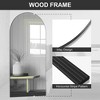 Lirago Arch Full Length Mirror Wall Mirror with Stripe Wood Frame 71?¨¢31 Black - 4 of 4