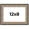 PosterPalooza | Photo Size Ornate Silver Picture Frame - UV Acrylic, Foam Board Backing, Hanging Hardware - 2 of 4