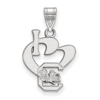 Black Bow Jewelry Sterling Silver South Carolina Gamecocks NCAA Large Pendant