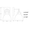 Vaxcel Ogden 1 - Light Vanity in  Matte Black - 2 of 4