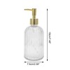 Unique Bargains Convenient Vertical Stripe Soap Dispenser 13.53oz 1 Pc - 4 of 4