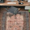 World Rug Gallery Calista Multi Vintage Indoor Rug – Machine Washable Flat Pile with Non-Slip Backing - 2 of 4