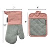 SharpChef Heat and Slip Resistant Neoprene Oven Mitt and Pot Holder Set, Soft Cotton Lining, Waterproof, BPA-Free - 3 of 4